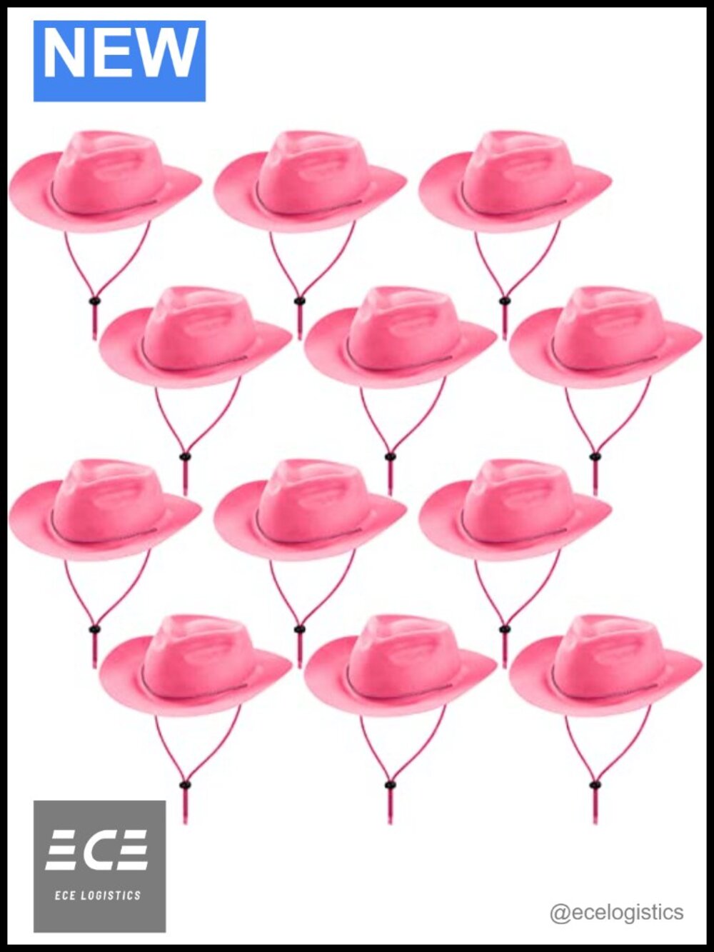 12 Pack Felt Plastic Cowboy Cowgirl Hats Wide Brimmed Western Party Cosplay